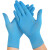 一次性手套加厚耐磨乳胶餐饮丁腈橡胶手套丁晴100只防水耐油手套 巴泽尔蓝色手套 M