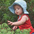 Twinklebelle儿童防晒帽男女宝宝遮阳帽婴幼儿太阳帽春夏薄款沙滩帽凉帽 浅蓝网格 S(0-7个月 帽围43-46厘米)