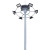 中盏 GS1510200L led电动升降高杆灯大型足球场广场灯篮球场灯港口车站停车场码头体育场高度15米+10个200WLED灯具