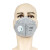 冠桦8860SV活性炭KN90防护口罩带呼吸阀 2只/包 折叠耳带式透气颗粒物防尘口鼻罩 定制