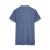 者也 纯色短袖POLO衫夏季T恤工作服翻领广告衫企业可定制LOGO 2189 灰蓝色 3XL码 