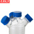 京洲实邦 流动相液瓶 实验室螺口储液试剂瓶 三口/含无孔蓝盖500ml ZJ-1348