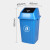 塑料大号环卫酒店带盖厨房户外垃圾桶教室学校卫生间长方形摇 F2正方形桶100L(蓝色)带盖