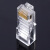 毅泰 WQ3125F 超五类水晶头 100个/包 1 包 透明