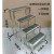 普力捷（PULIJIE）工业不锈钢台阶凳加高2层脚踏凳登高仓库凳 4层加宽90*60*90厘米