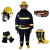 东安（DA）3C认证14款消防战斗服185#消防头盔消防手套消防腰带消防靴44码防护服五件套