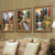 格绿美 美式客厅装饰画欧式油画壁画沙发背景墙画挂画有框画三联风景画 一套价格（J142-143 144) 50*60厘米