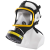 防农药面具面罩化工喷漆防护面罩隔离农药防毒全面具 N95面具 面具+7号小铁罐