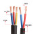 定制国标铜RVV电源线2/3/4芯2/4/6/10/16平方电缆护套监控电线 4芯6平方(铜)100米