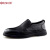 日顺皇（RISHUN） 男鞋新款经典商务休闲鞋真皮透气套脚男士软皮皮鞋 黑色 37