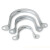 卓炫（ZHUOXUAN)金属管卡镀锌水管骑马卡 箍管夹马鞍卡U型管欧姆扣式铁皮PVC管卡 K25（100个装）