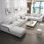 孔柔2024新款布艺沙发简约现代大小户型组合可拆洗皮布沙发整装家具客 三件套边几3.1米(送地毯) 0cm 海 绵款 15人选择