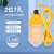 LNED充电插排防水罩户外接线板防雨罩卫生间洗衣机家用防水插座 七孔(带1.8米线)