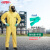 DUPONTC级轻型连体安全检查防化服危化品实验耐酸碱防护服 全面罩套装(防无机气体) L