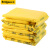 企桥 黄色医疗废物包装袋诊所医院平口式垃圾袋一次性大号加厚 平口45*55  2丝 100只/包