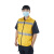 大杨反光马甲劳保应急反光背心安全员工地施工荧光衣服PLA357 黄色均码 1件 定制