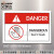 艾瑞达ISO工业安全标识警示牌设备贴纸禁止触摸警示标贴危险区域机械标志标签不干胶国际标准中英文DNT DNT-L010(25个装）90*60mm英文