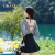 OKOJ品牌泳衣女连体裙式保守遮肚显瘦小胸钢托时尚夏季新款 黑色 M（90-105斤）