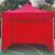 穆运 帐篷户外遮阳防雨棚折叠露营帐篷工地野外帆布三面围布红色2米*2米2000*2000*2700