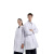 劳保佳 医院药店实验室药品食品厂用白大褂 可定制logo 女款长袖（松紧袖口） 白色 S(150-160）