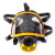 普达PD-4002防毒面具 防农药酸性气体蒸汽 面罩+[P-E-3]黄色高级+0.5米导管+背包
