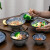 美浓烧（Mino Yaki） 美浓烧日式精美 实用餐具大号家用陶瓷海波纹 7英寸斗笠面碗18*7.3CM