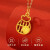 中国黄金（CHINA GOLD）足金女5D算盘福袋黄金吊坠时尚平安挂饰节日送妈妈生日礼物不含链 约1.05g