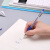 晨光(M&G)文具Q7黑色0.5mm经典头中性笔签字笔水笔 黑色台笔可黏贴签字笔中性笔 Q7蓝0.5MM 12支