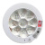 博雷奇LED声控感应吸顶灯光控走廊楼道过道车库工程消防应急人体感应灯 12W-声控感应型+光控