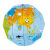 北斗DIY折纸地球仪个性创意礼品儿童手工玩具世界自制款学生地图 中文卡通版-15cm