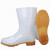 白色雨鞋耐油耐酸碱卫生靴牛筋底水鞋防滑白色工作雨鞋     3天 低筒雨鞋 41