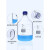 定制肖特瓶螺口蓝盖瓶透明透明丝口蓝盖试剂瓶25 50 100 250 100ml GL45盖