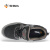 希玛D16001-1防砸耐油安全鞋进口头层软压花牛皮劳保鞋新型透气工作鞋 黑色 44