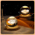 黛惑 星球小夜灯内雕星空球系列月亮太阳银河摆件发光星系月球水晶球桌面摆件创意装饰礼品送男女生日礼物 星云(6CM) 含实木发光灯座