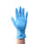 尚和手套（SHOWA）一次性丁腈手套无粉防滑麻指加厚防水耐油实验检查 蓝色883/S/100只