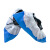 COFLYEE 一次性无纺布半覆膜PP+CPE鞋套蓝白色加厚户外耐磨钻石纹鞋套塑料定制 蓝加白1只 17*40cm
