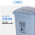 慎固 加厚脚踏垃圾桶 小区实验室废物回收箱结实耐用污物桶 灰色50L垃圾桶【脚踏式】