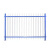 佑工信 锌钢围墙护栏学校社区防护围栏 1米高三横杆*3米长(送立柱) 单位：套