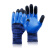 者也 12双双层加强指劳保手套 浸胶透气涂胶乳胶防护手套 蓝色