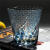 慕为日本进口工艺江户切子水晶玻璃杯威士忌酒杯硝子玻璃刻花手工雕刻 赤焰切子杯红色(260ml)