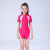YobelYOBEL新款儿童泳衣女童速干中大童游泳温泉学生防晒泳装 玫红单件泳衣 M