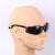 高清劳保护目镜防飞溅工业男女防尘防风沙骑行电焊透明防护眼镜 1个 新款 黑色 软鼻架 仅重20克一个