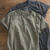 美国大兵短袖硬汉t恤男修身美式重磅军事风工装T恤水洗做旧 军绿色 2XL