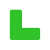 巨成 5S管理标识贴牌定位贴 场地办公用品定置标识标贴 L型 绿色 10个装 长15cm宽5cm