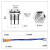 顺豹 12mm金属按钮开关高头小型带灯自复位带锁防水迷你新款环形LED发光 红色 5-24V复位式