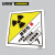 安赛瑞 危险品标识（二级放射物品 II）20片装 20×20cm 放射物质警告标识 化学品标示 32116