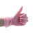 尚和手套（SHOWA）一次性丁腈手套无粉防滑麻指加厚防水耐油实验检查 粉色885/M/100只
