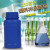 实购易 HDPE加厚塑料样品圆瓶大口瓶化工瓶试剂瓶 铝箔垫片 250ml蓝色 无规格