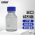 安赛瑞 蓝盖丝口试剂瓶（2个装）实验室螺口密封瓶螺纹带刻度丝口玻璃瓶大口瓶 白色透明 250ml 600637