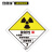 安赛瑞 危险品标识（二级放射物品 II）20片装 20×20cm 放射物质警告标识 化学品标示 32116